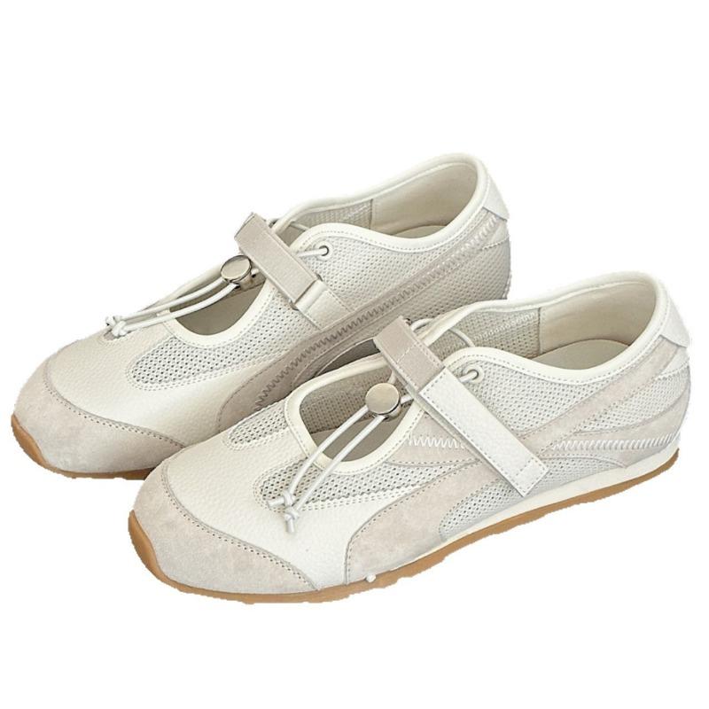 Ballet Retro Style Niche Mary Jane Women's Shoes Summer Thin Breathable Mesh Versatile Lightweight Board Shoes