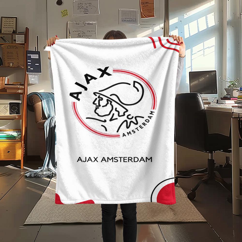 AFC Ajax FlAannel Blanket, High quality Comfortable for All Seasons, Home Decor, Warmth and Comfort