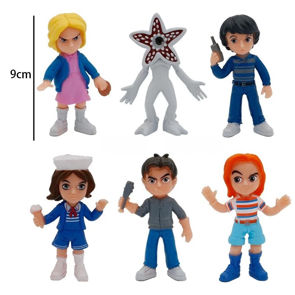 New 6pcs/set Something strange Figure Toy Will Byers Eleven Dolls Action Model Cake Collect Decoration Christmas Gift