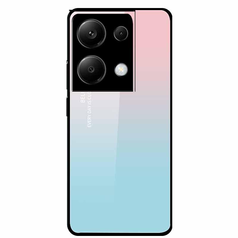 Redmi NOTE 13 PRO 4G Case with Tempered Glass & Aesthetic Color Painting