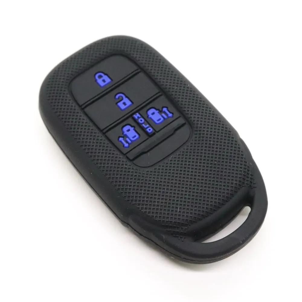 Silicone Car Key Case Accessories For Honda Stepwgn Rp6/Rp7/Rp8 Odyssey Freed Elysion Rubber Remote Cover Keychain Set