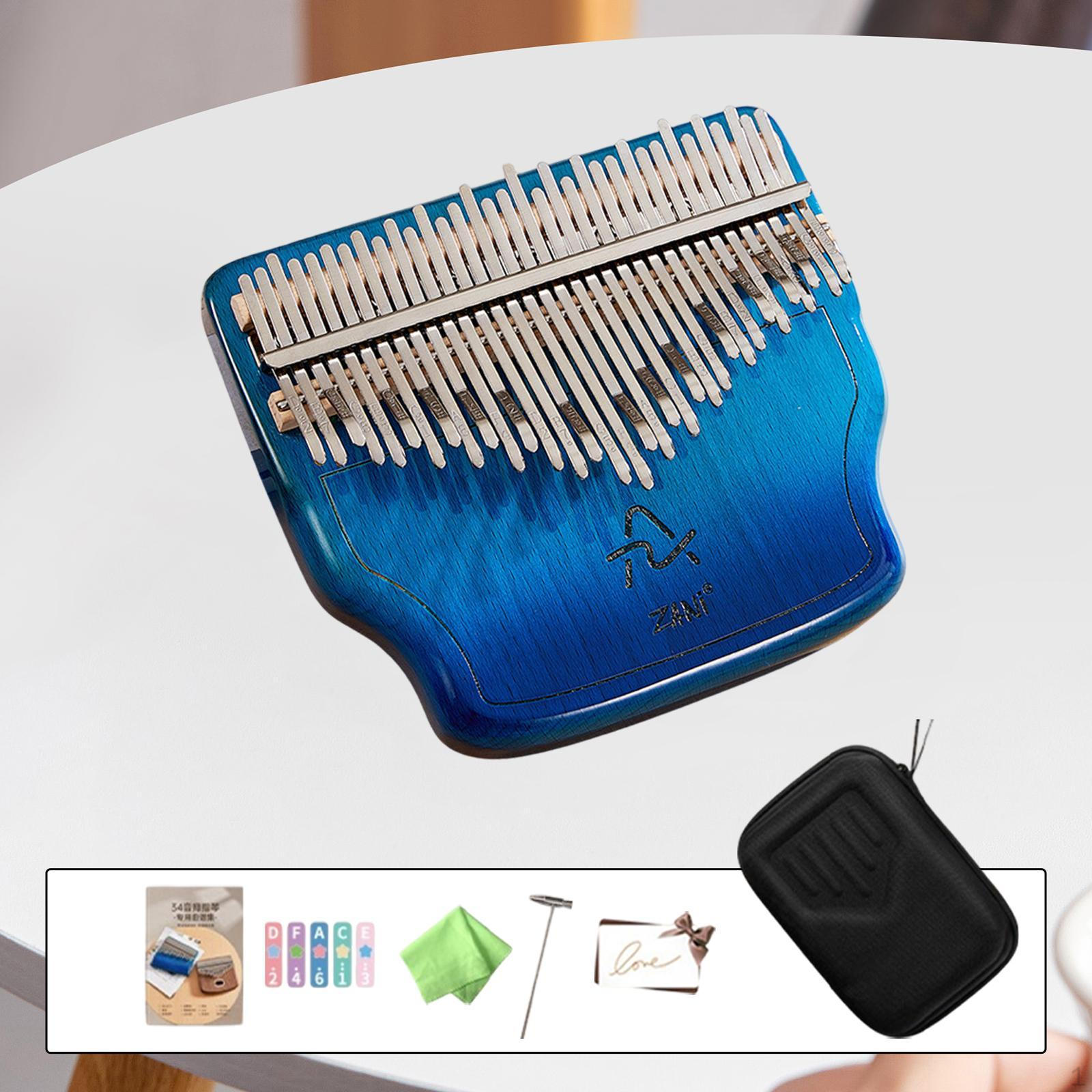 

34 Key Mini Finger Piano Compact Small Music Instrument for Adults Gift Kids синій