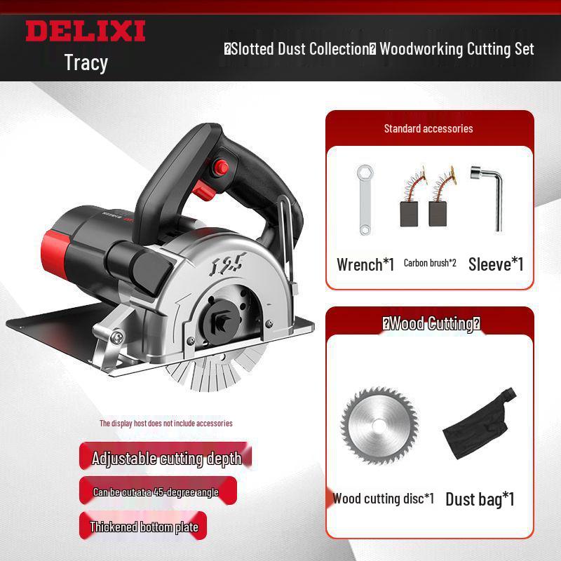 High-Power Multifunctional Handheld Electric Saw for Marble, Wood, Tile, Stone, Metal.