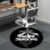 1PC Imagine Dragons Office Round Rug - Perfect for Office or Study Decor, Non-Slip Backing, Decorative Floor Mat Yy250916058