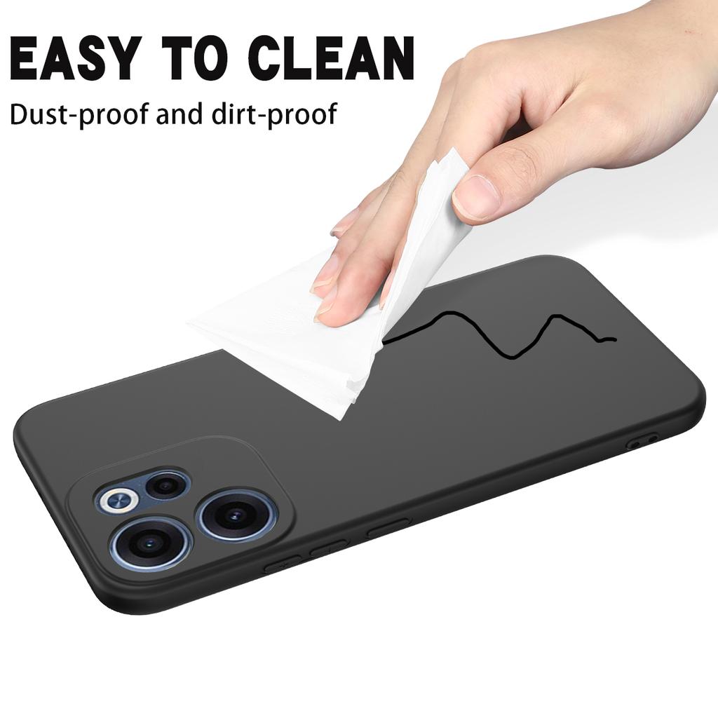 Dla Oppo Reno15 FS 5G/Oppo Reno15 F 5G Etui z Płynnego Silikonu Pokrowiec na Tył Telefonu z Paskiem na Rękę