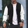 Men S Hooded Baseball Jacket Slim Fit Cardigan Sport Casual Wear