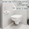 Devil's Toilet Paper Hand Holder, Indoor Novelty Handicraft Ornament