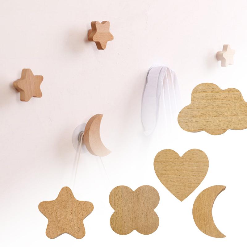 

Декоративные крючки, деревянные настенные крючки, крючок для звездного ключа, современный креативный крючок для пальто, настенная вешалка, крючки для подвешивания сумок