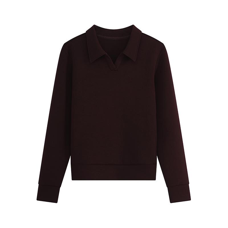 

Свитшот с воротником «чайка», водолазкой и длинными рукавами для осени и зимы M (80-100 jin) виноградный/фиолетовый