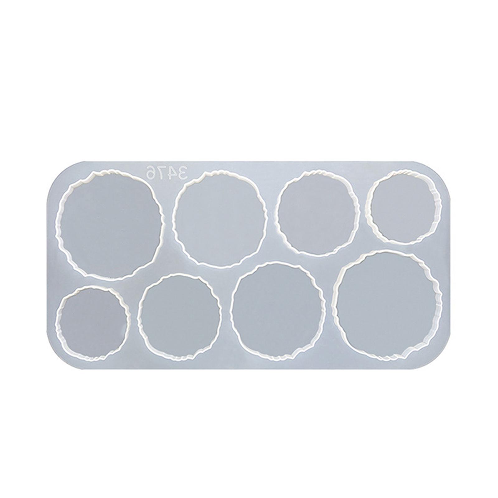 

Нестандартная круглая форма для подставок для литья смолы, формы для подставок из смолы, эпоксидные силиконовые формы, отлично подходящие для изготовления подставок A