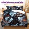 mythological figures Pattern Bedding Quilt Set Quilt Cover Pillowcase Home Decoration Birthday Gift (1 * duvet cover + 2 * pillowcase, without core)