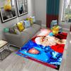 Cute Cartoon Santa Pattern Carpet Christmas Collection Living Room Bedroom Carpet Children's Room Hallway Bathroom Anti-Slip Rug