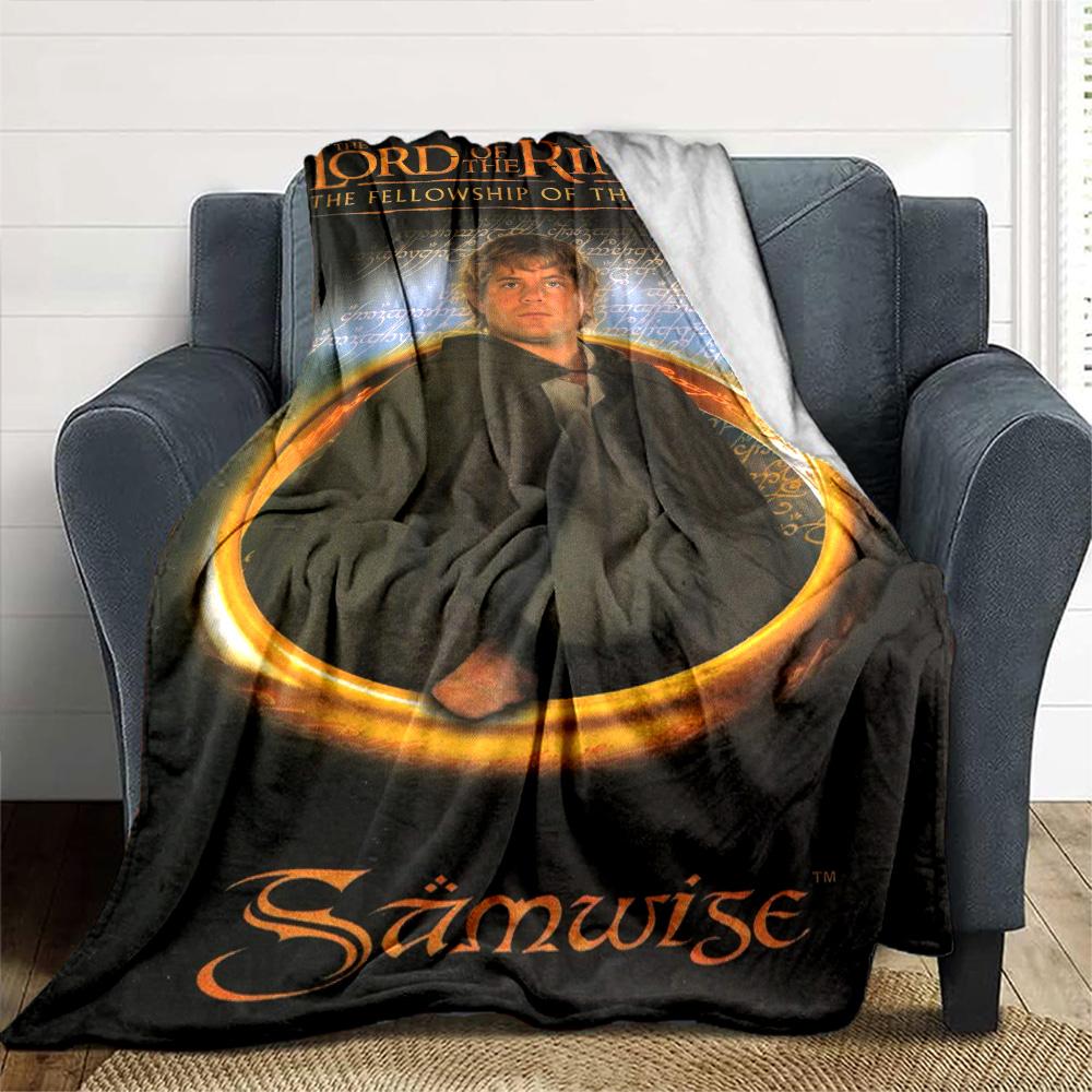 Lord Rings Blanket Warmthful Decor Suitable for Office Livingroom Couch for All Seasons Warmthful Decor Suitable for Gifting Relatives and Friends