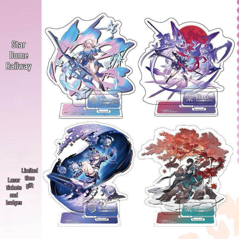 miHoYo Star Rail Firefly Dan Heng Luna Figurine Set: Acheron, Aventurine, Kafka, Silver Wolf, Jingliu, Xueyi Standees