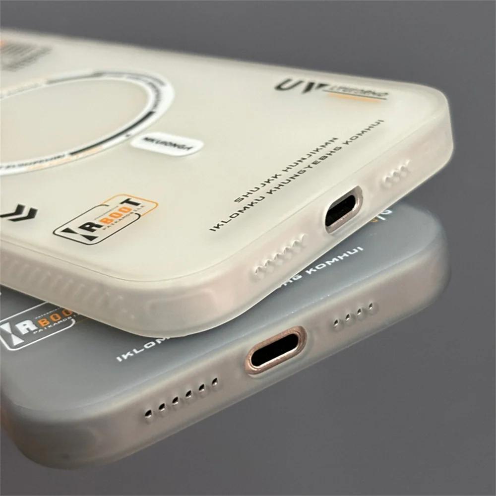 Magnetic Matte Phone Case For iphone 16 15 13 12 14 Pro Max Plus For Magsafe Wireless charge frosted fall protection phone Cover
