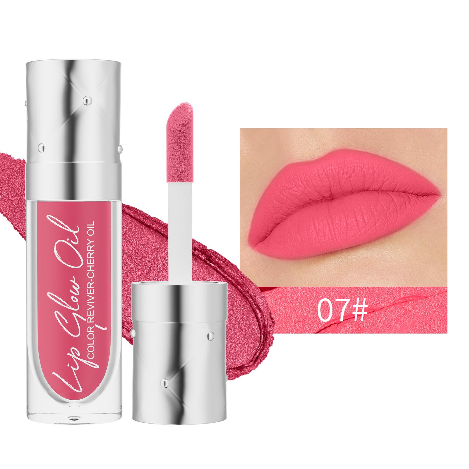 

Velvet Matte Lipstick Lip Gloss, Non-stick Cup Non-fading Matte Lip Glaze 3g