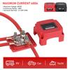 48V 400A High Current Terminal Block Negative Bus Bar with Cover for Car Boat RV Modification Marine Power Distribution Block