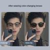 Photochromic Anti Radiation Eyeglasses Eyeglass Glasses for Female Men Classic Eyebrow Spectacle Frame Frame Glasses Trendy Eyewear