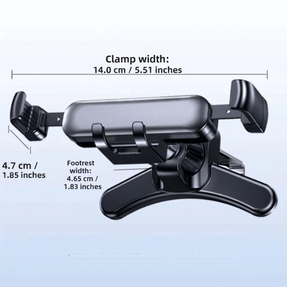 Gravity Retractable Fold-Screen Car Phone Holder Gravity Retractable Car Mount Large Smartphones