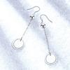 925 Sterling Silver Stylish Simple Round Tassel Earrings Birthday Party Anniversary Gift Daily Commuter