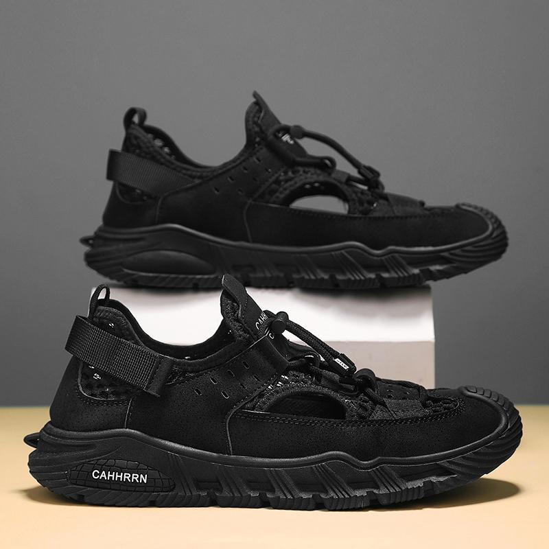 

Сетчатые сандалии. Пляжные сандалии с полыми краями. Забродная обувь. Быстросохнущая обувь для вождения с большой сеткой. 39–44. 44 чёрный