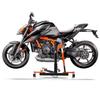 Lève moto centrale - ConStands Power-Evo - Compatible KTM 1290 Super Duke R - Capacité 300 kg - Couleur orange