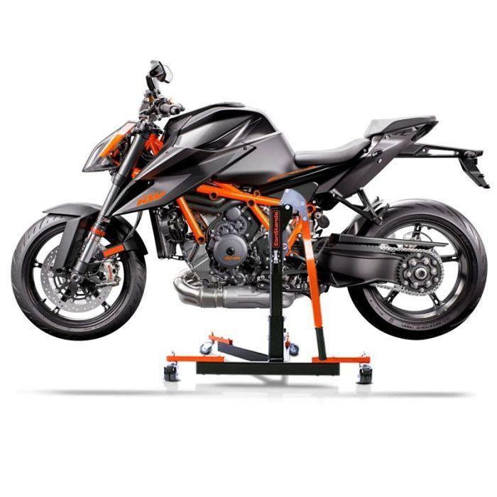 Lève moto centrale - ConStands Power-Evo - Compatible KTM 1290 Super Duke R - Capacité 300 kg - Couleur orange