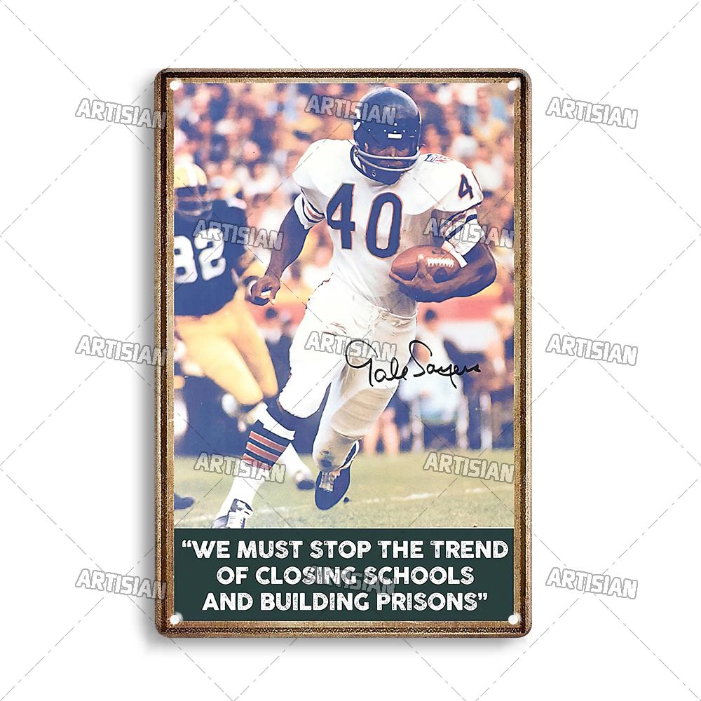 Artisian SPORT Metal Sign Hockey Tin Poster Football Decorative Plate Basketball Baseball Tin Plaque  Wall Decor Garage Bar Pub