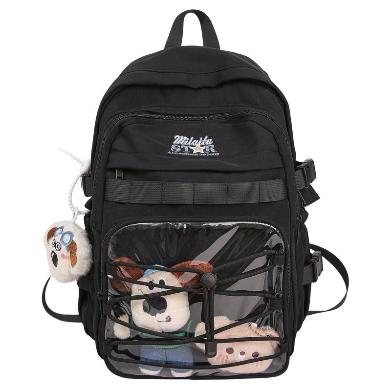 Cute star print large capacity Japanese sweet girl schoolbag college style high school junior high school student backpack girl