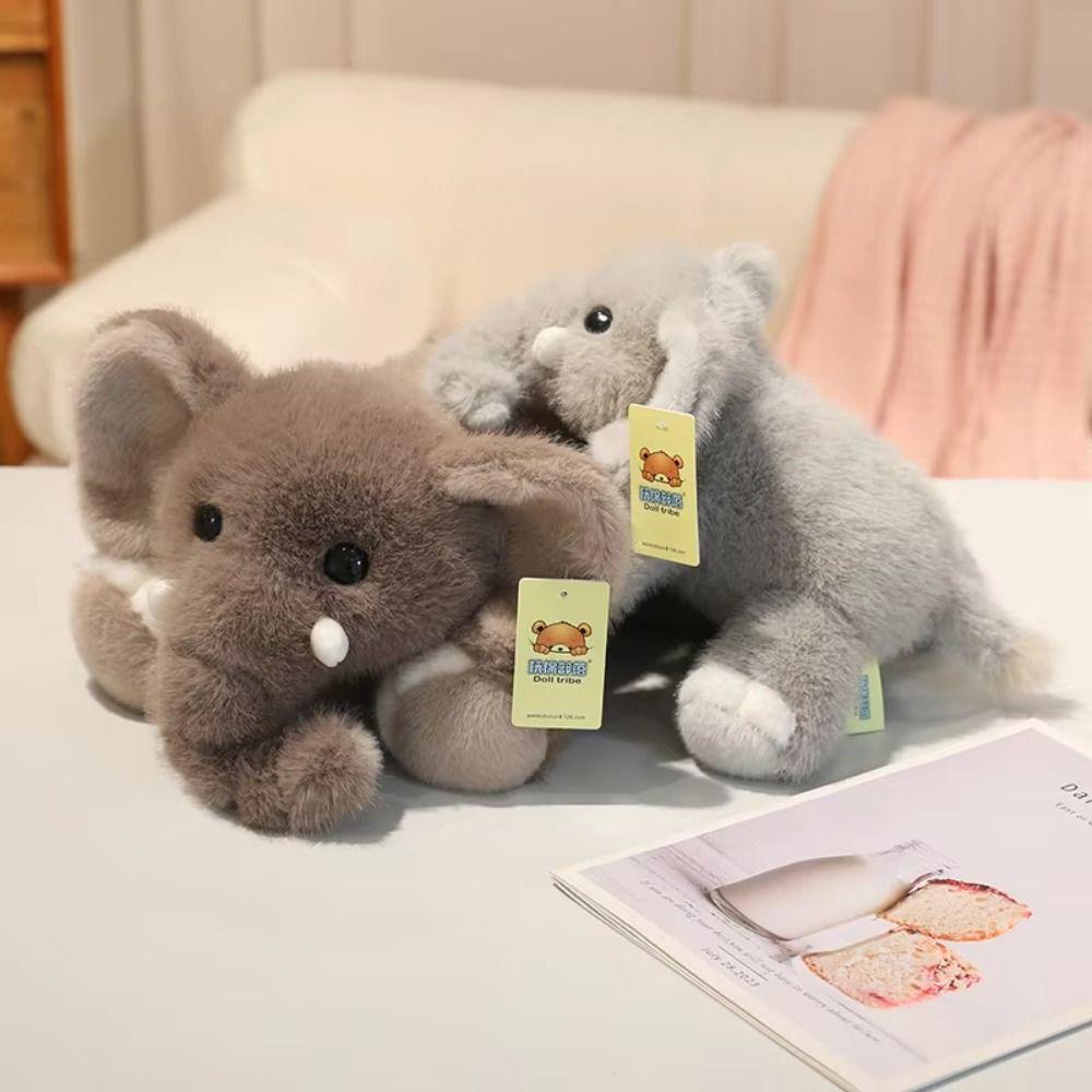 Stuffed Animals Stuffed Elephant Toy Back Cushion Elephant Doll Elephant Plush Doll Kids Toy