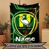 Custom Name Personalized ADO Den Haag Print Blanket, Home Decor, Bedroom, Sofa, Camping, Couch, Gifts for Birthday Christmas