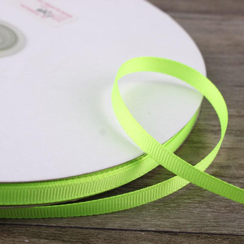 6mm Double-Sided Ribbed Satin Ribbon for DIY Bows, Hair Accessories, Packaging, and Weaving Decorations