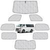 TELLIKA Sunshade for Toyota Hiace 200 Series and 5th Blackout Sunshade for Car Camping and Car Window Car Camping Outdoor Theft UV Sunshade with