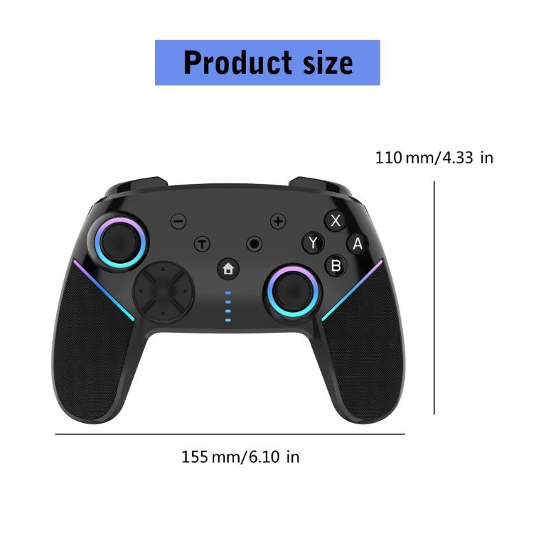 Wireless Controller Bluetooth-compatible Gamepad Joysticks for Switches /Lite/OLED Programmable Function