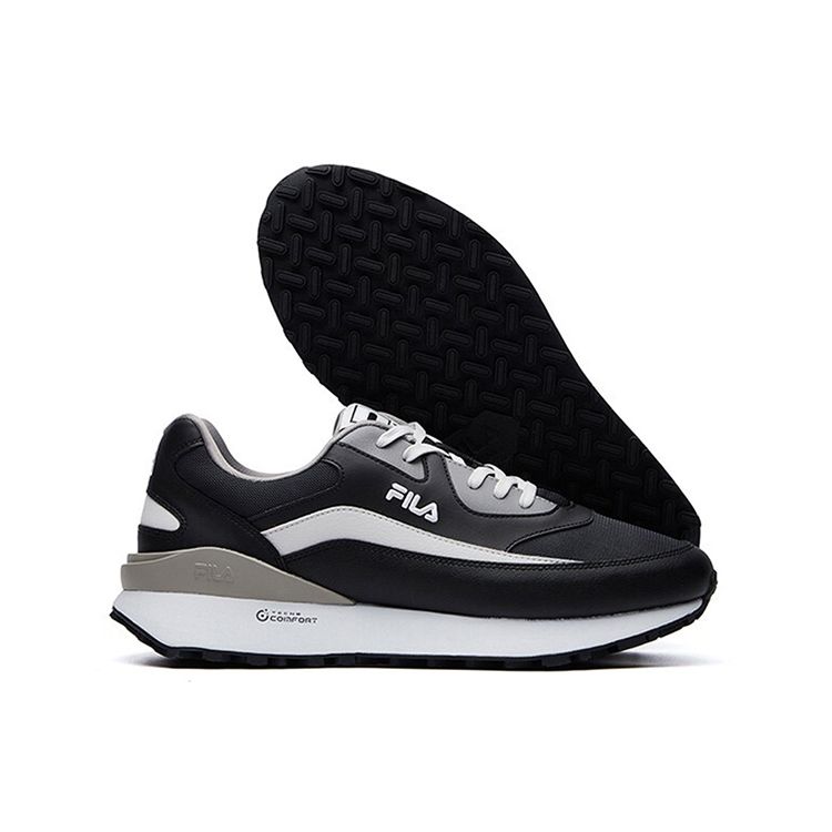 Fila Jogger Cushioning Durable Breathable Low-Top Casual Training Running Shoes Men Sneaker Black Gray F12M111113FBN