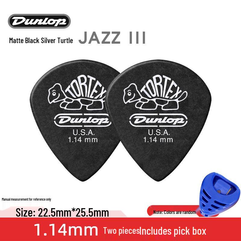 Dunlop Jazz3 Electric Guitar Pick - Genuine Small Turtle Jazz 3-Speed Bass Pick