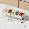 Ice Chilled Condiment Caddy with 5 Containers, Fruit Plate Server with  Lids, Serving Tray Platter with Removable Dishes
