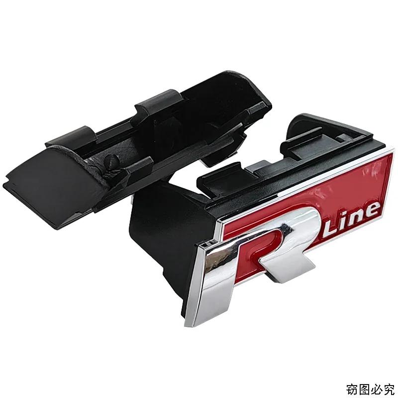 2026 Hot For VOLKSWAGEN VW ABS Car Emblem Front Grille Logo for R Rline Touareg Polo GTI Golf Tiguan CC Passat R36 Scirocco Auto