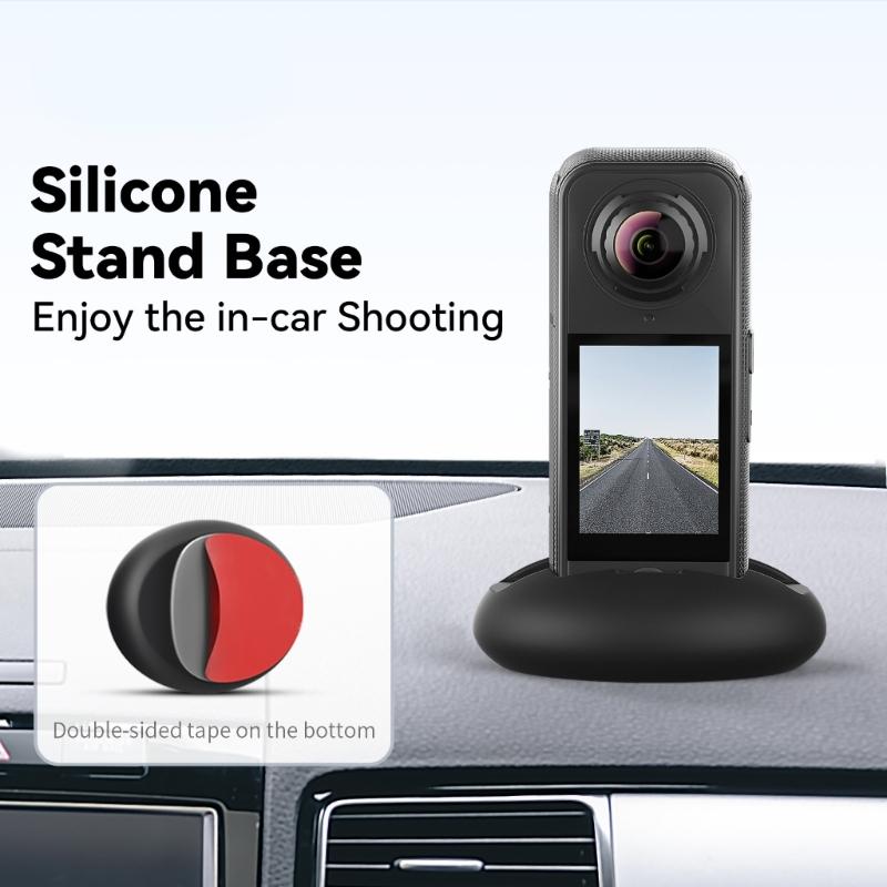 Silikonbasis Kamera Desktop-Halterung Präzises Schnittdesign Anti-Rutsch-Basis für X4 Air Outdoor-Abenteuer Fotografie Zubehör