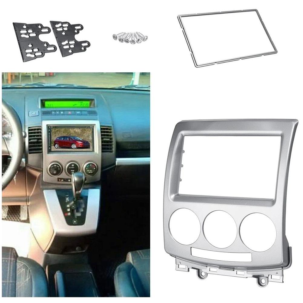 01 2 Din Car Radio Fascia Dash Kit For Mazda 5 For Premacy 2006-2010 For Ford I-max Audio Radio Frame Fascia Car Accessories