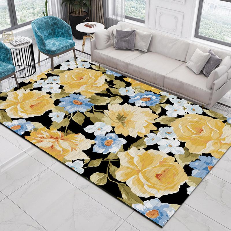 Nordic Ethnic Style Carpet Living Room Bedroom Sofa Coffee Table Tatami Bohemian Home Carpet