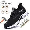 Men's Lightweight Air Cushion Safety Shoes - Wear-Resistant, Anti-Smash, Anti-Puncture Work Shoes