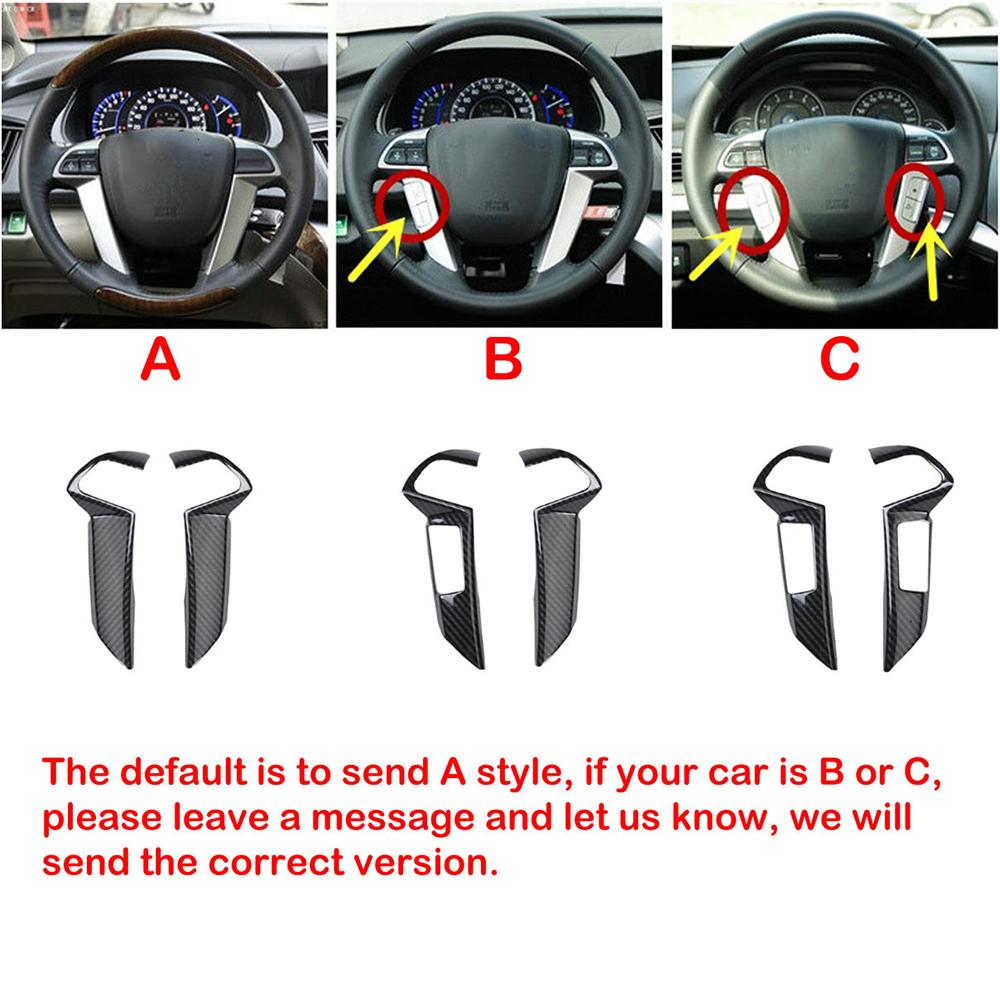 Carbon Fiber Car Steering Wheel Trim kit for honda accord 2008-2012