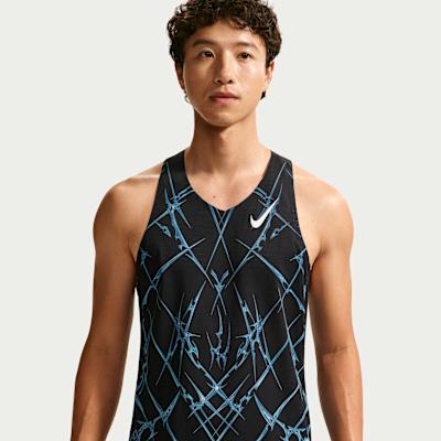 Nike Dri FIT ADV Tank Tops Men s Black V Neck Moderate L