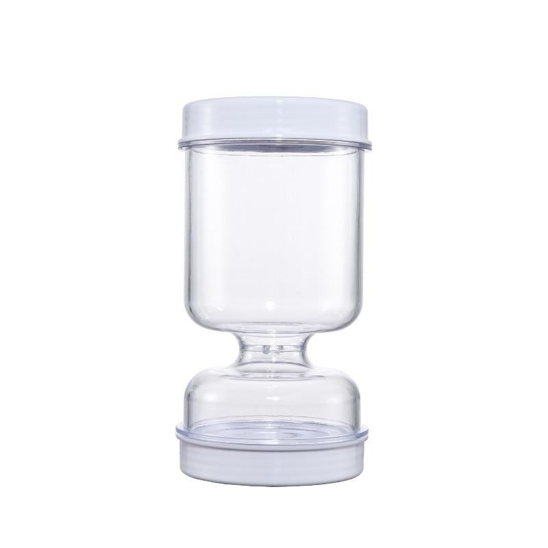1Pcs Pickle Jar with Fork Dry Wet Separation Kitchen Food Storage Container Sealed Freshness Preserver Safe Material