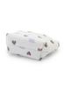 Ribbed Heart Pattern Tissue Pouch PWGB262621 BLU F [Gelato Pique] Women's