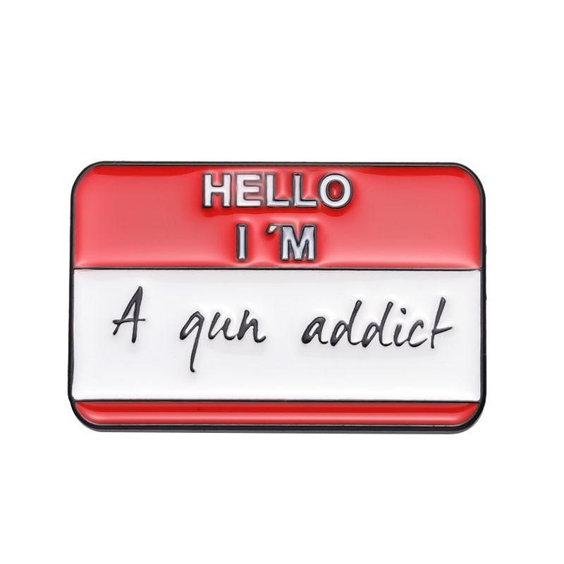 Creative Colorful Letter Badge Set Adorable Metal Brooches For Charming Accessories