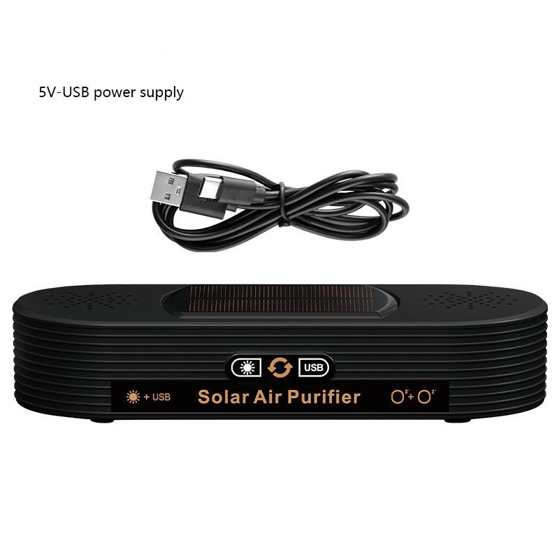 

Solar Car Air Purifier Zero Consumables Odor Eliminator Formaldehyde and Smoke Remover Oxygen Bar for Car and Home чёрный