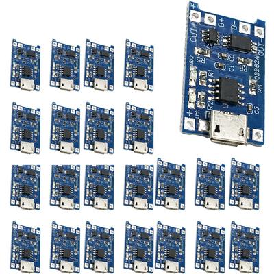 Modul Încărcător Baterie Litiu 5V 1A Tip-C/Micro/Mini USB TP4056 Pentru 18650 Li-ion Cu Protecție Dublă Placă Încărcare USB 5 Bucăți