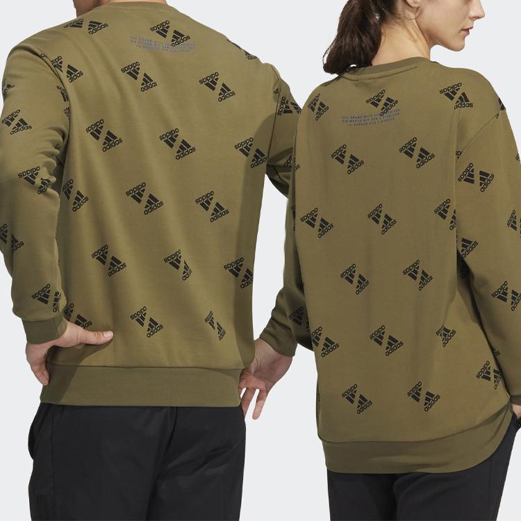 Adidas Fi Bp1 Aop Sweatshirt Mit Allover-Logo-Print Herren Oberteile Grün HE7448